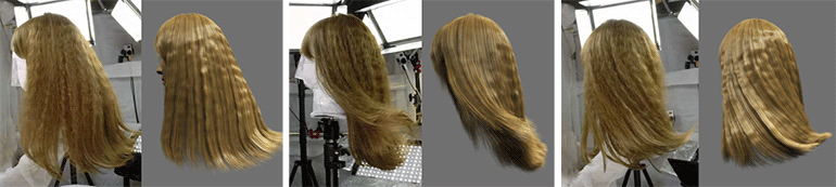 dynamic hair capture results